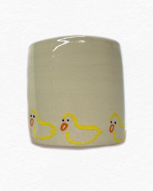 mom + baby ducks cup